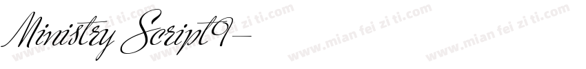 Ministry Script9字体转换